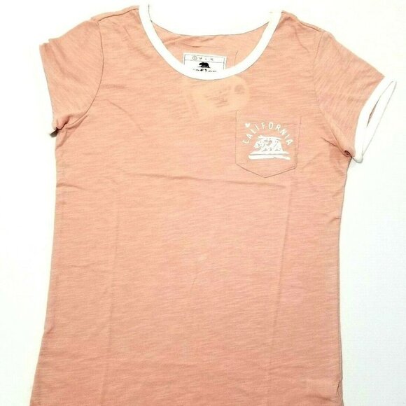 Reflex Women's‎ Pocket Top California Logo T-shirt - Picture 1 of 5